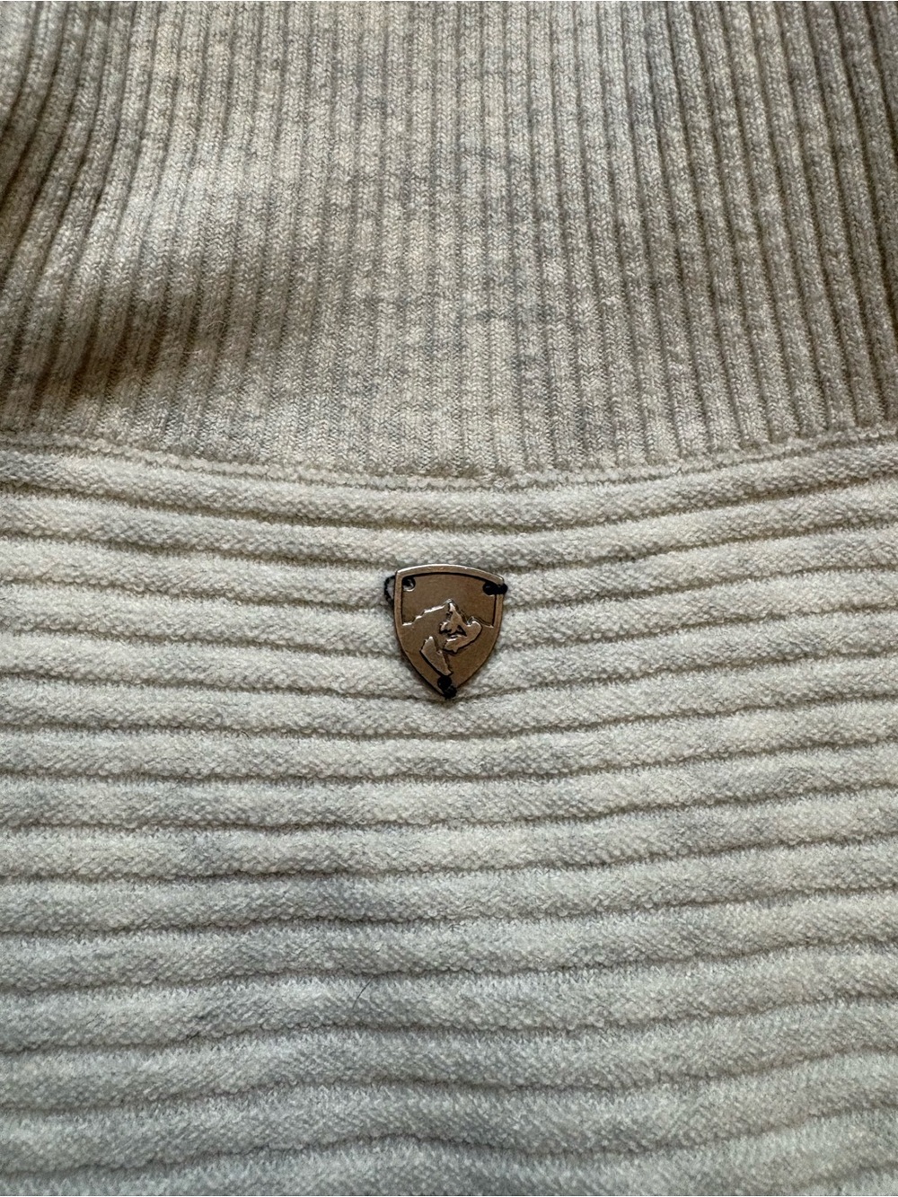 Kuhl Solace Merino Wool Women’s Cream Ribbed Cowl Turtleneck Sweater - Picture 5 of 9